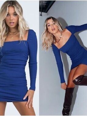 Princess Polly Portia Blue Mini Bodycon Dress